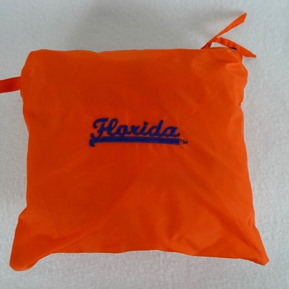 Florida Windbreaker Rain Jacket Men's XL Orange Packable 1/4 Zip Embroidered - Picture 9 of 10